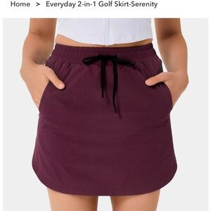 Halara XS MINI SKIRT SKORT TENNIS PREPPY WOMENS ACTIVE ATHLETIC Pickleball GOLF
